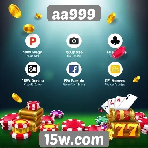 Visão geral das funcionalidades do site aa999